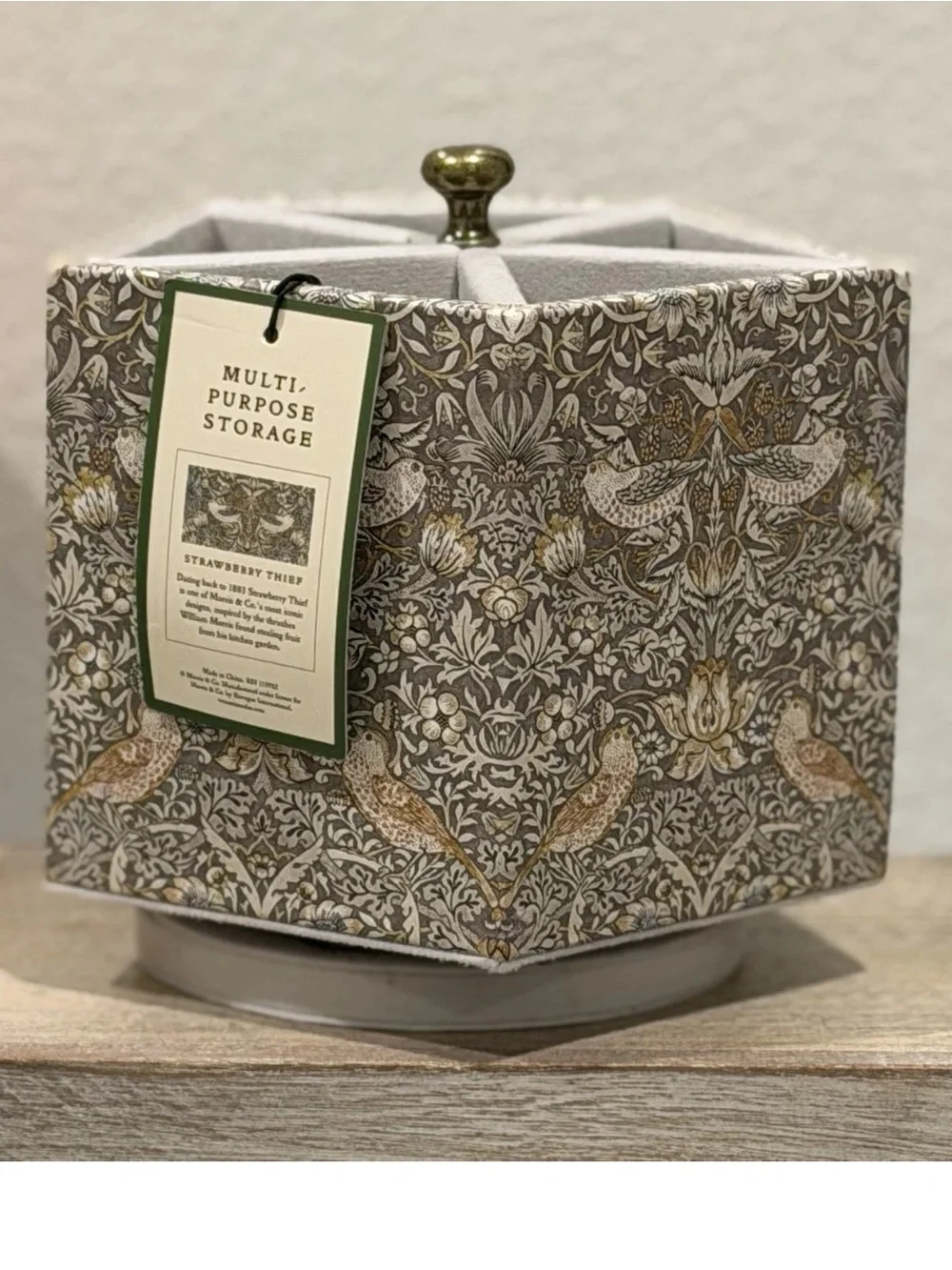 Morris & Co. Multi Purpose Desktop Storage Carousel STRAWBERRY THIEF